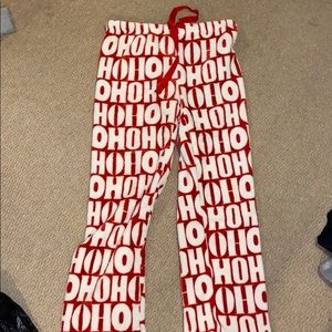 Christmas pajama fuzzy pants
